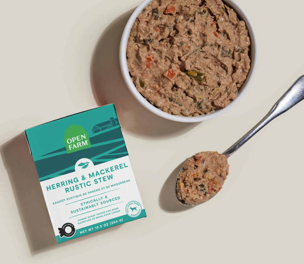 Wild Herring & Mackerel Rustic Stew Topper – Grain-Free Wet Dog Food