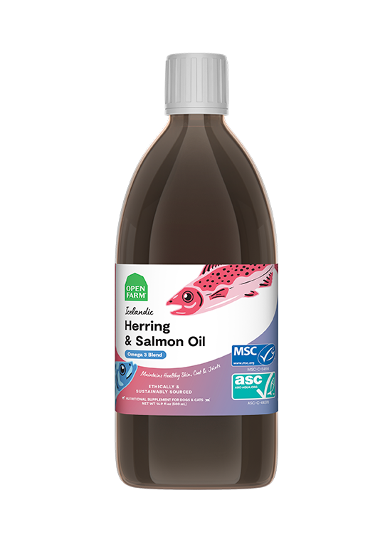 Icelandic Herring & Salmon Fish Oil – Omega-3 EPA DHA Dog Supplement
