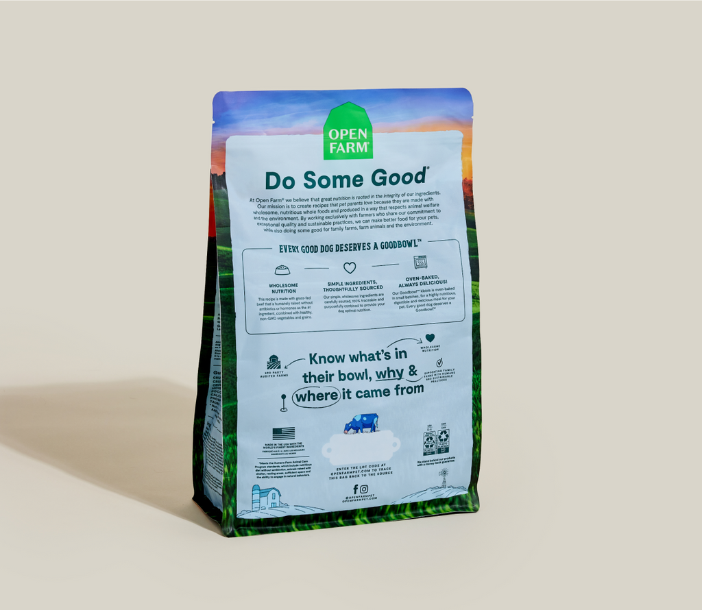 Grass-Fed Beef & Brown Rice Oven-Baked Dog Kibble – Wholesome Value