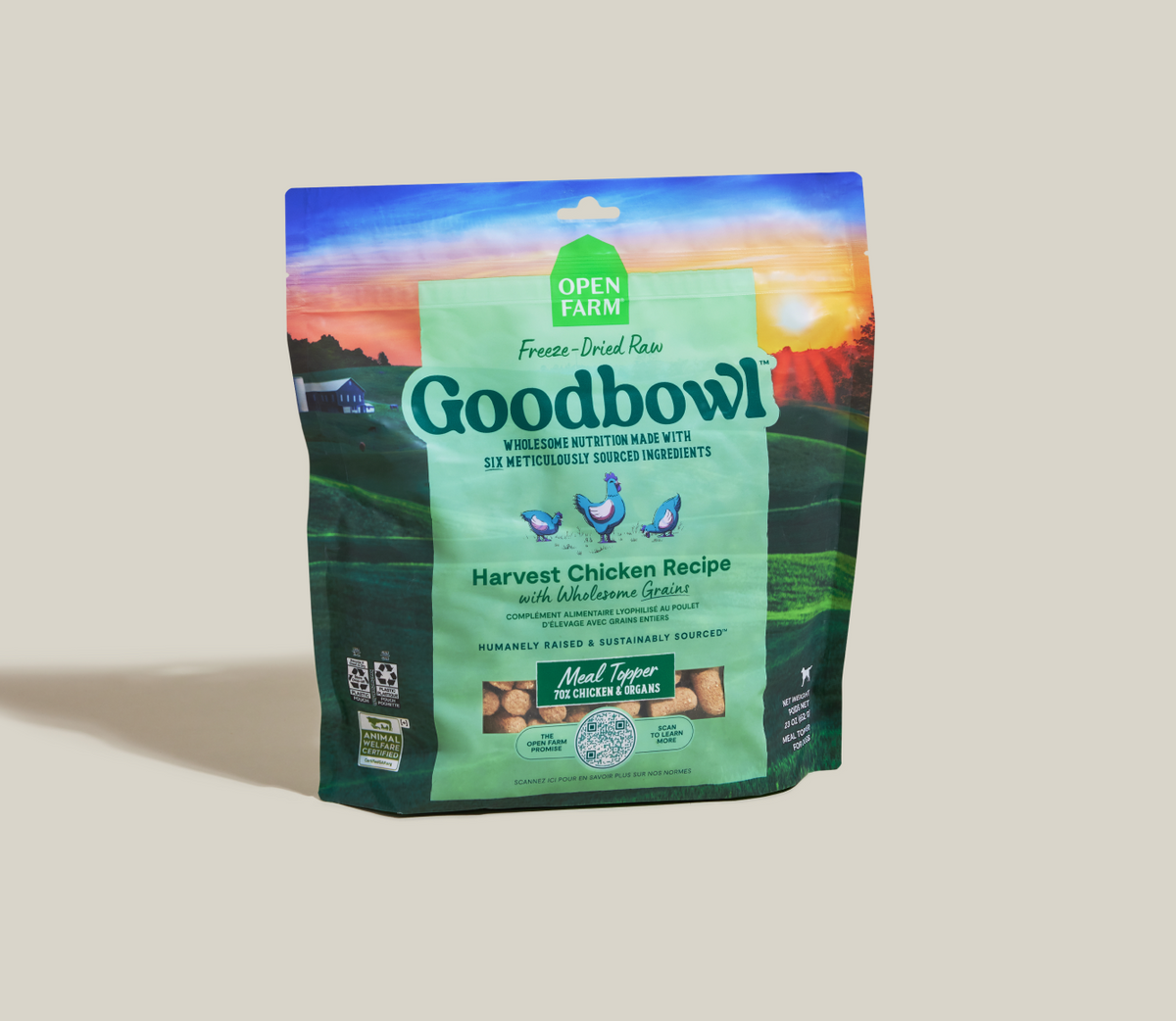 70% Chicken Freeze-Dried Raw Dog Food Topper – 6-Ingredient Morsels
