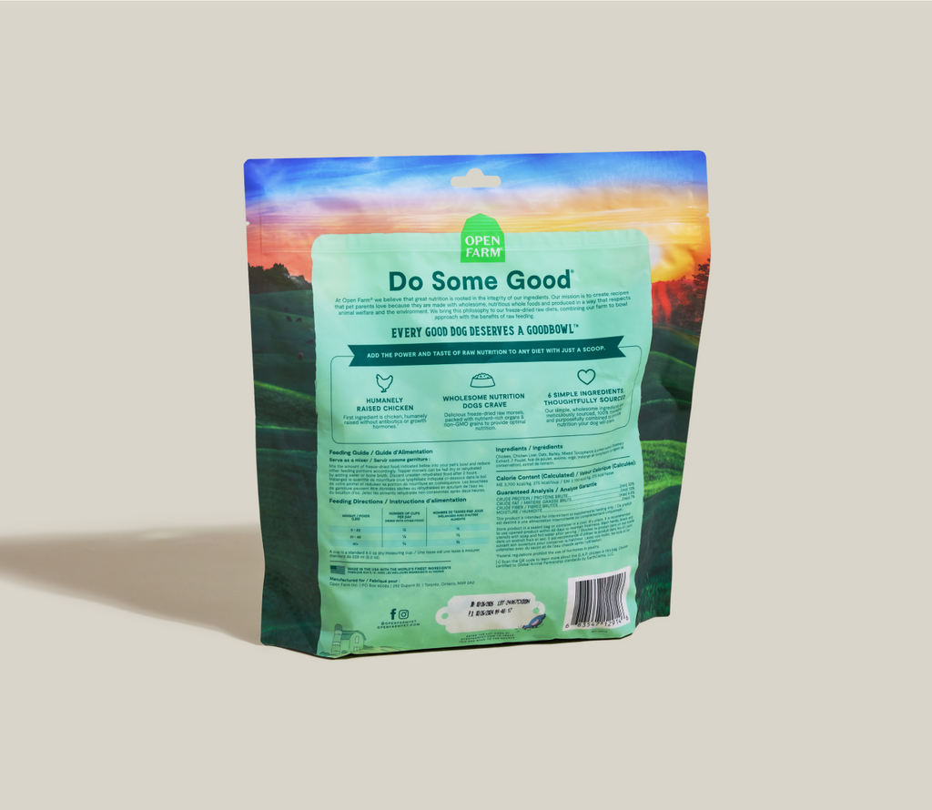 70% Chicken Freeze-Dried Raw Dog Food Topper – 6-Ingredient Morsels