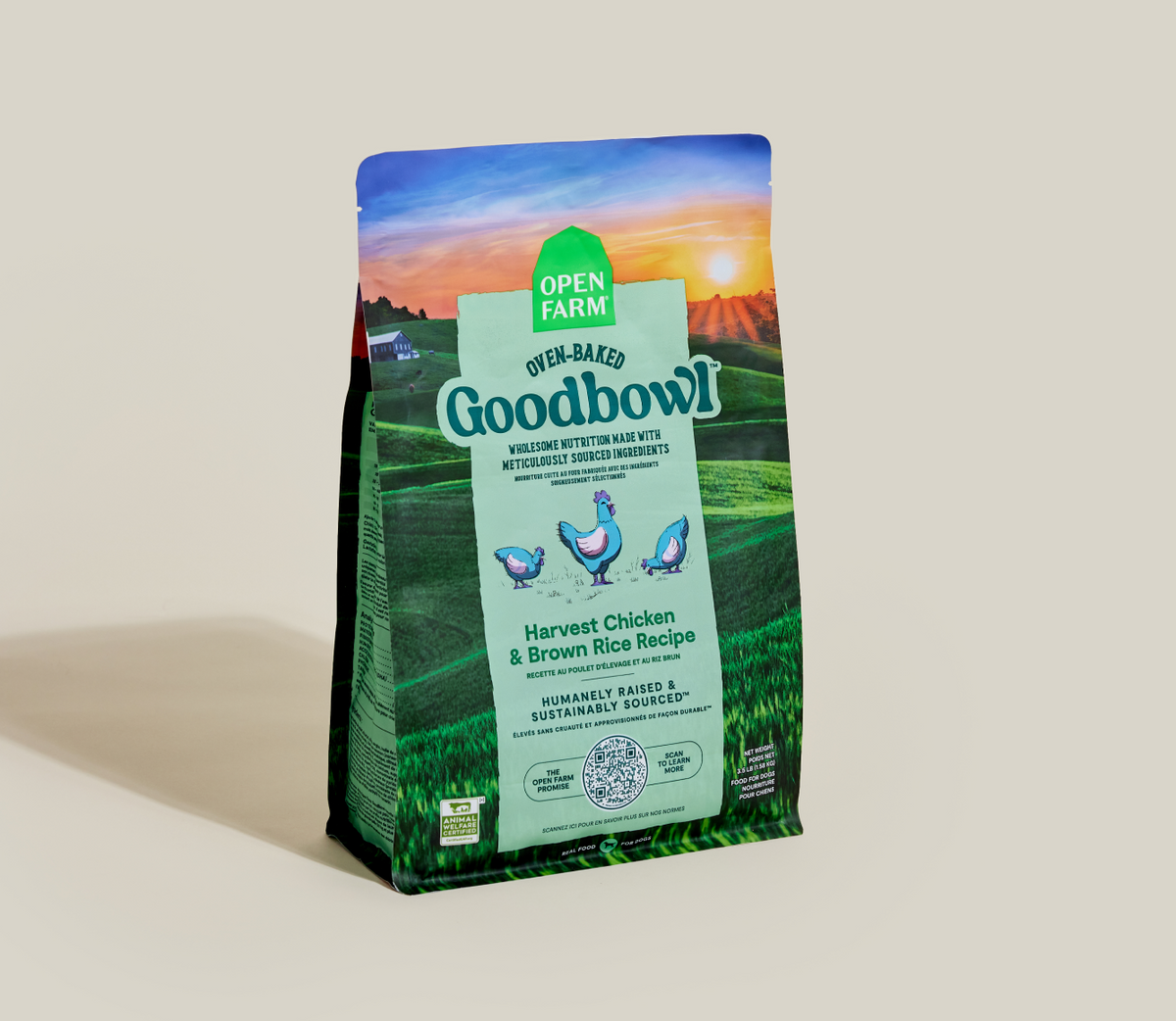 Oven-Baked Chicken & Brown Rice Dog Kibble - Complete Everyday Dry Food