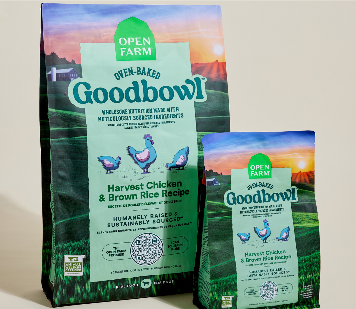 Oven-Baked Chicken & Brown Rice Dog Kibble - Complete Everyday Dry Food