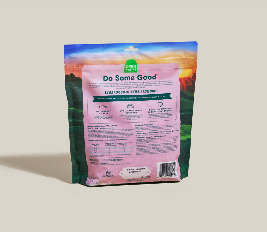 Wild-Caught Salmon Freeze-Dried Raw Dog Food Topper - 70% Fish Morsels