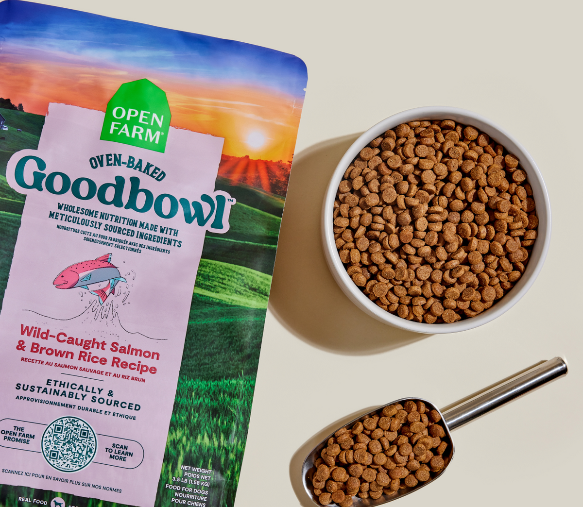 Oven-Baked Salmon & Brown Rice Dry Dog Food – Ocean Wise Certified