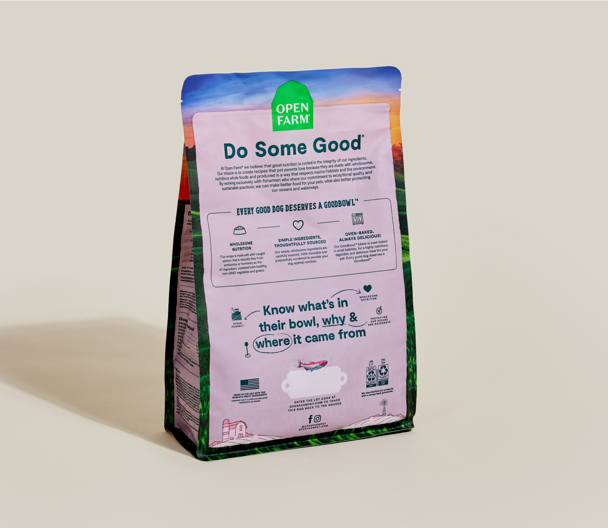 Oven-Baked Salmon & Brown Rice Dry Dog Food – Ocean Wise Certified