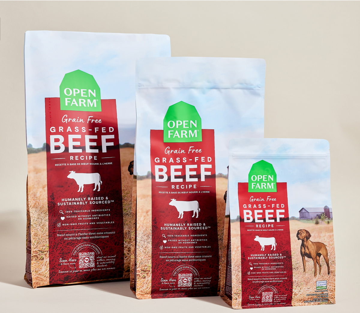 Grass-Fed Beef Dog Kibble – Grain-Free, Pumpkin & Sweet Potato, Traceable