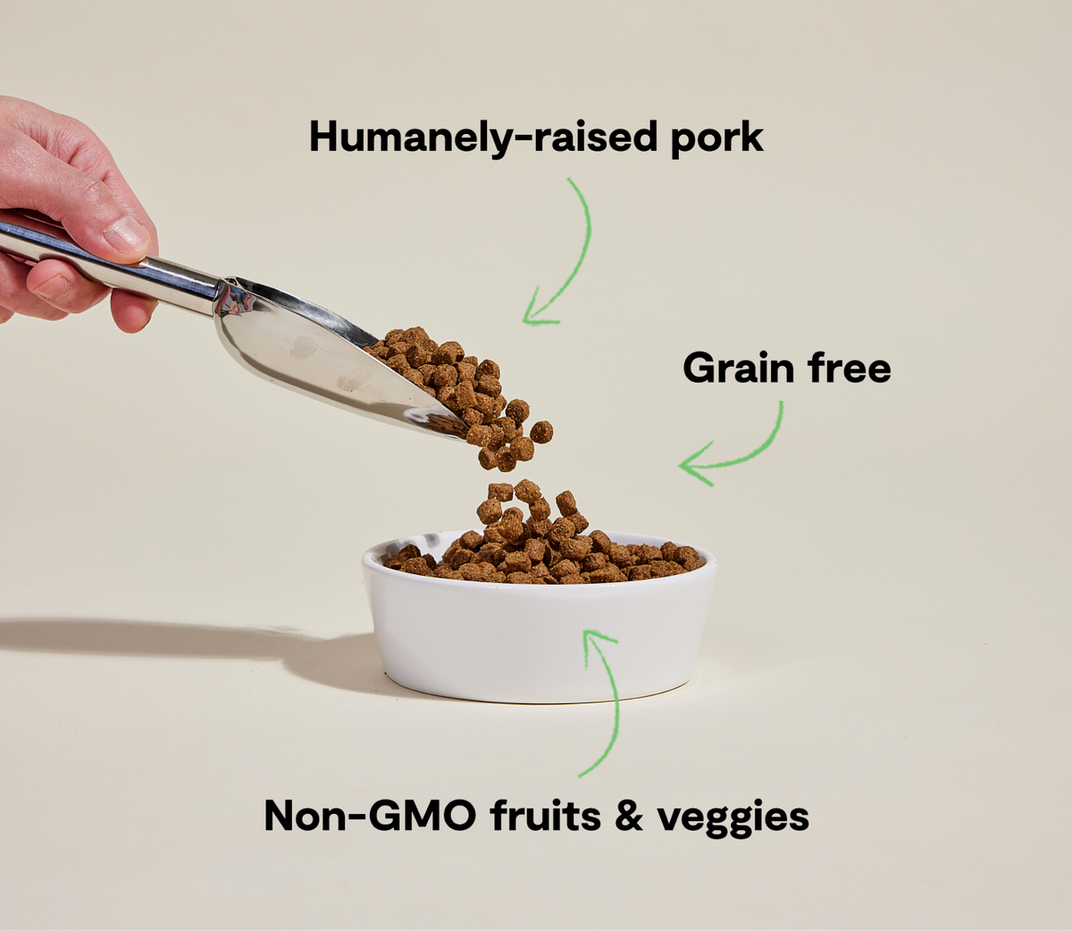Humanely Raised Pork Grain-Free Dog Kibble – Non-GMO Fully Traceable