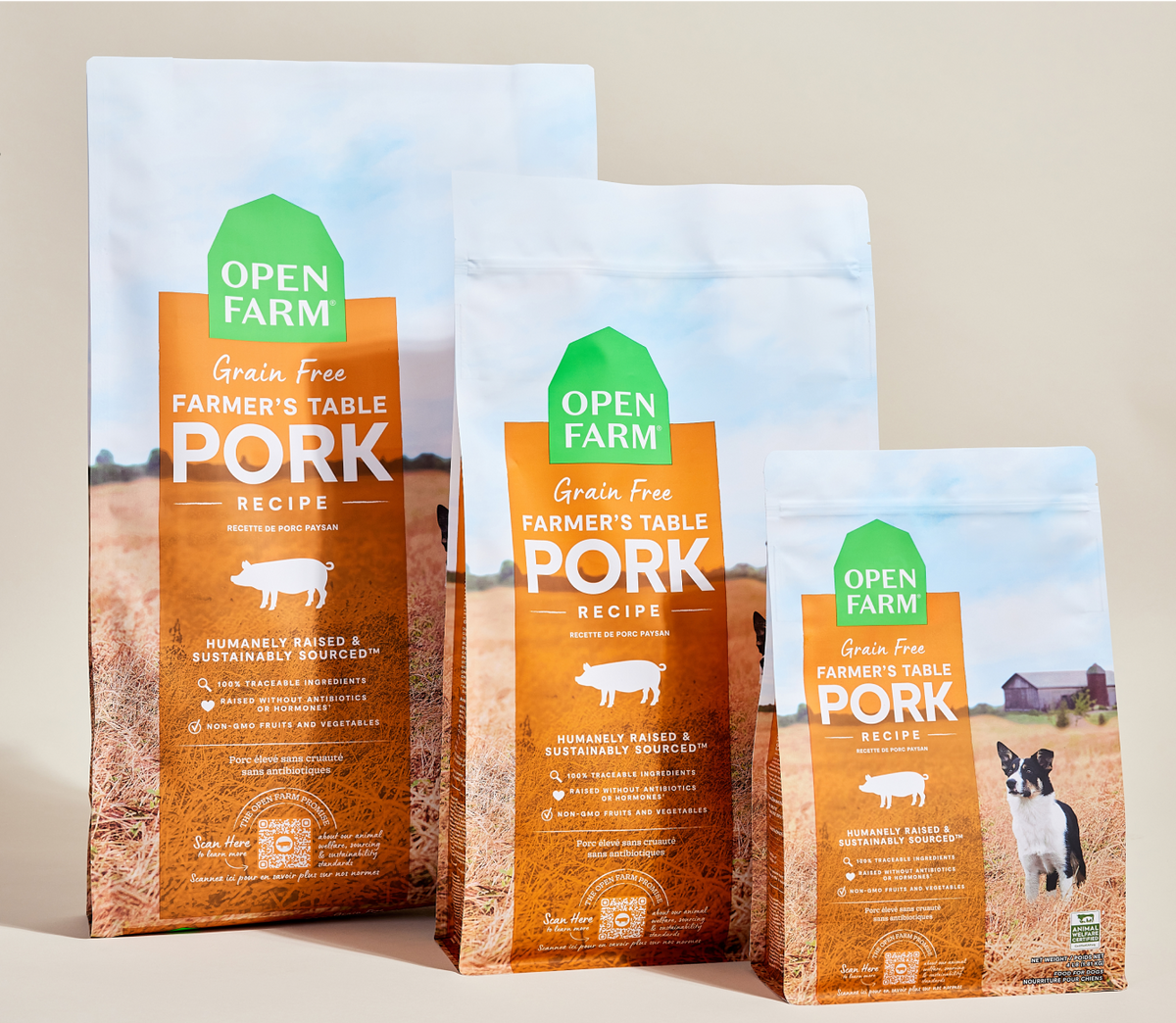 Humanely Raised Pork Grain-Free Dog Kibble – Non-GMO Fully Traceable