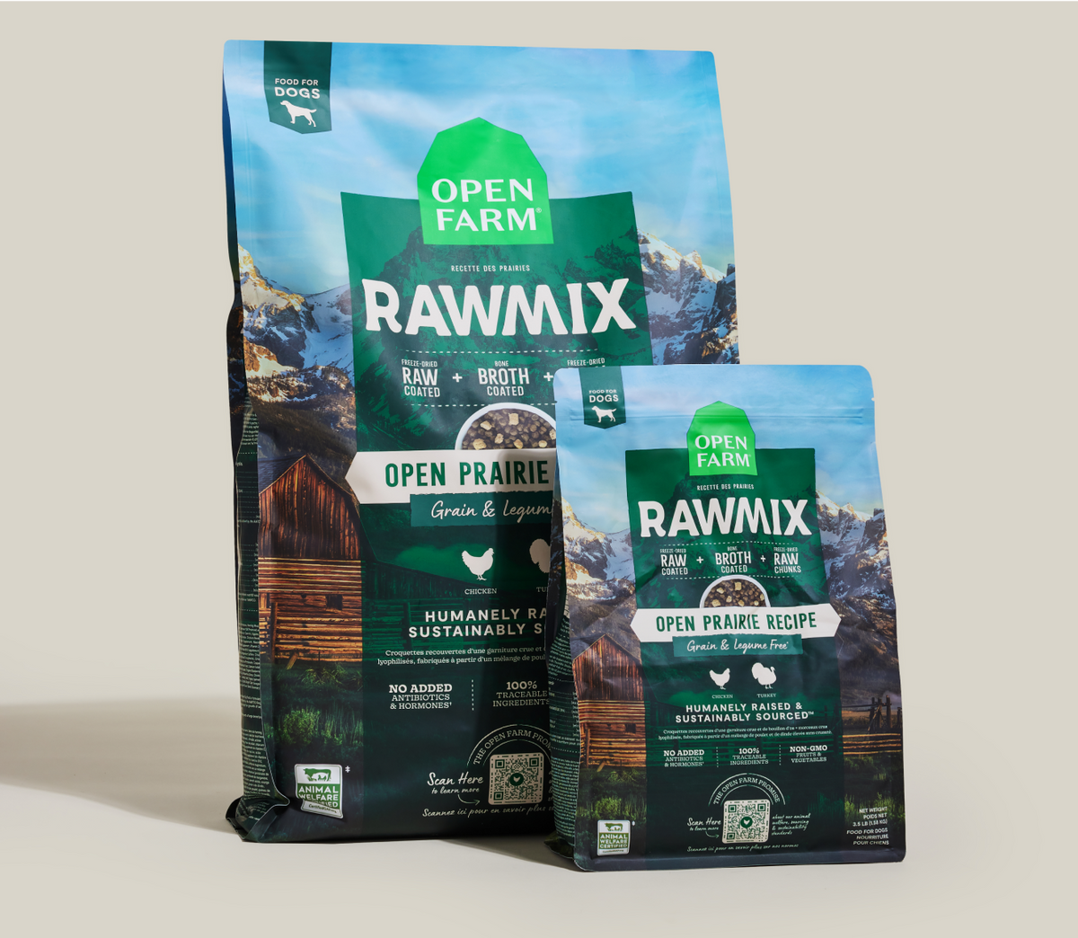 Grain-Free Chicken & Turkey Raw-Coated Dog Kibble – Open Prairie Recipe