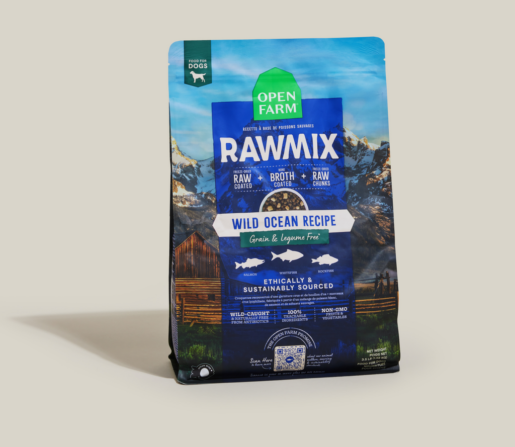 Grain-Free Wild Whitefish, Salmon & Rockfish Raw-Coated Dog Kibble