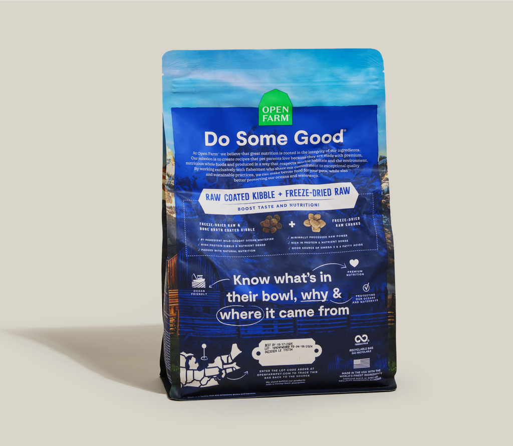 Grain-Free Wild Whitefish, Salmon & Rockfish Raw-Coated Dog Kibble
