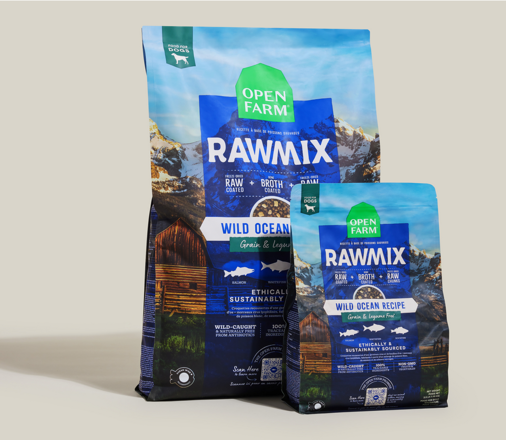 Grain-Free Wild Whitefish, Salmon & Rockfish Raw-Coated Dog Kibble