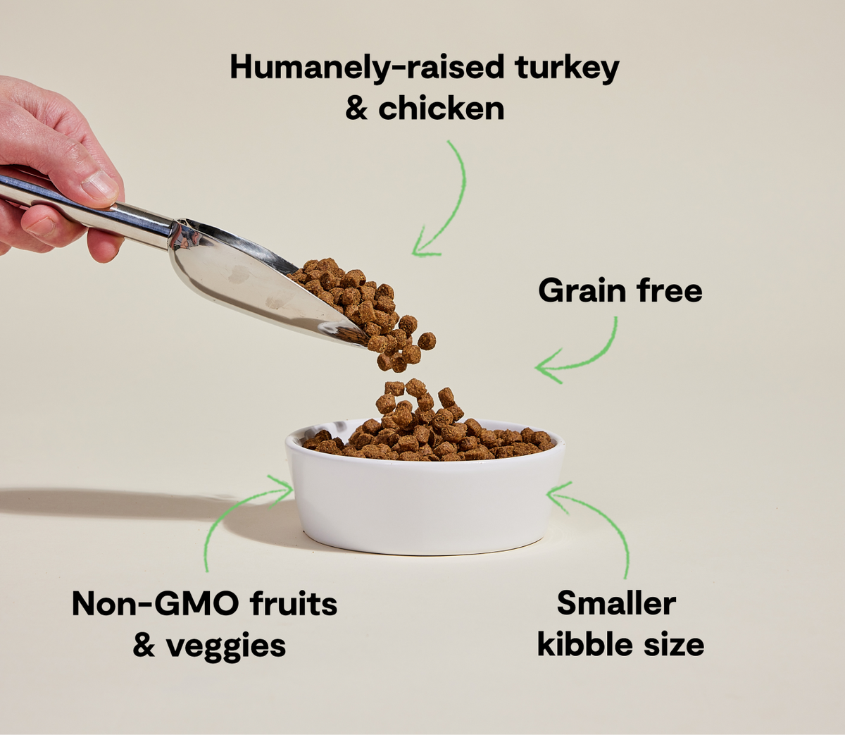 Small-Breed Grain-Free High-Protein Dog Kibble – Chicken & Turkey Bites