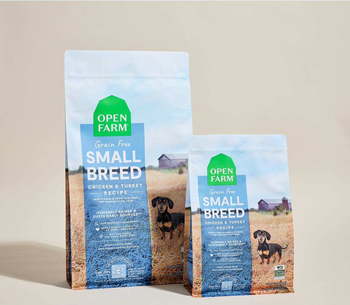 Small-Breed Grain-Free High-Protein Dog Kibble – Chicken & Turkey Bites