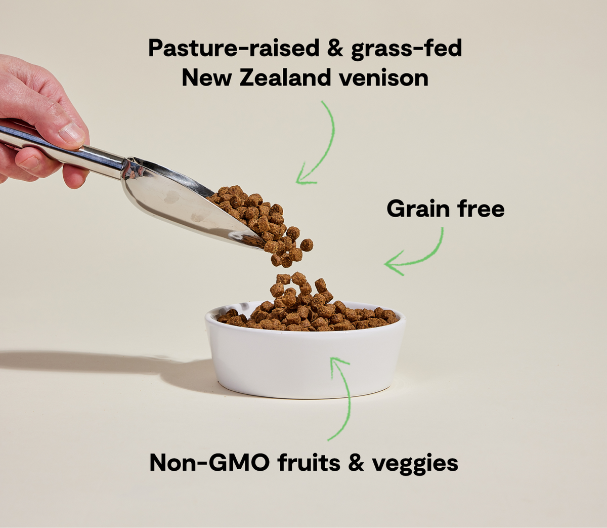 Novel-Protein Venison Dry Dog Kibble – Grain-Free New Zealand Recipe