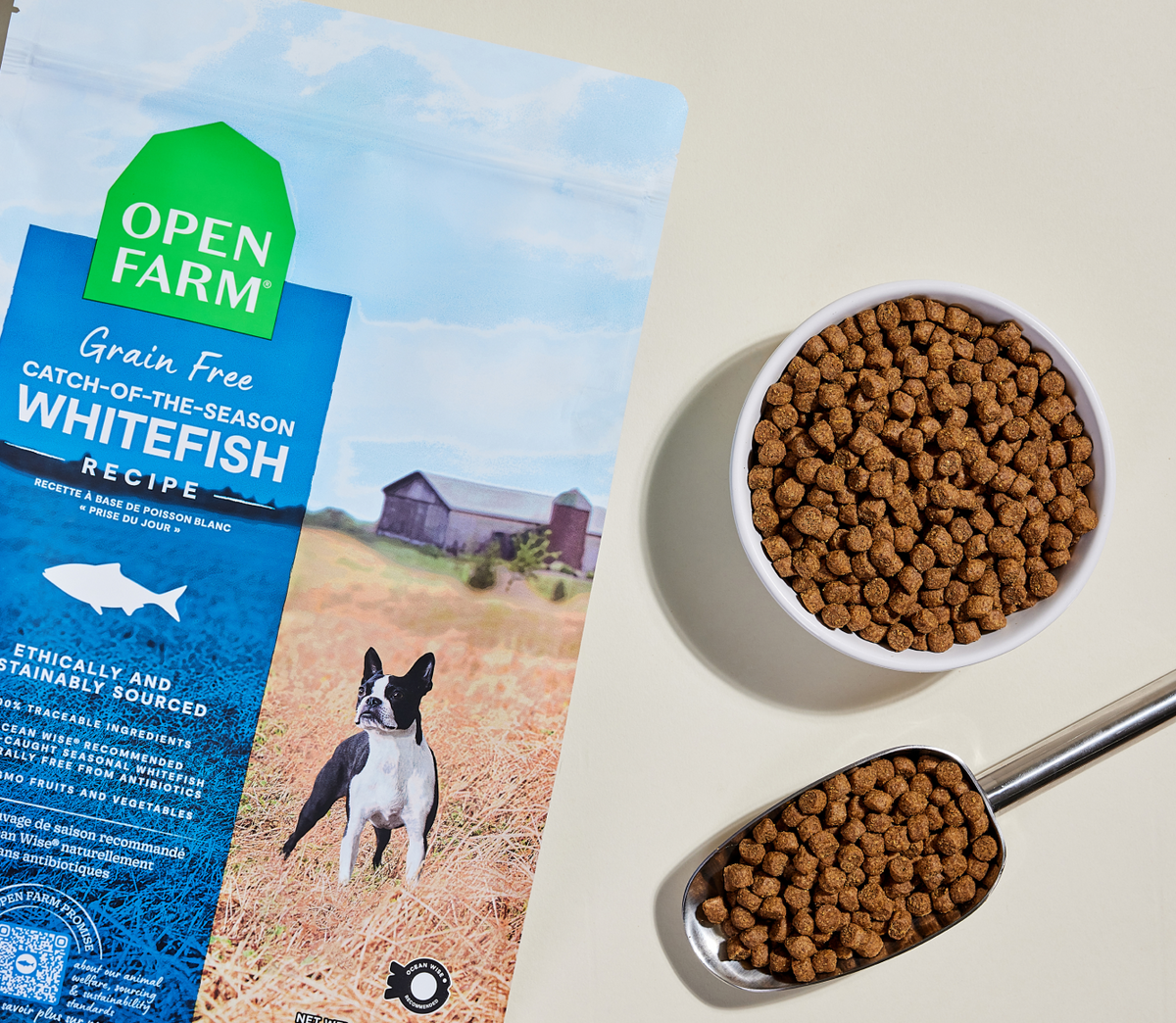 Wild-Caught Ocean Whitefish Dry Dog Food – Grain-Free Omega-3 Kibble