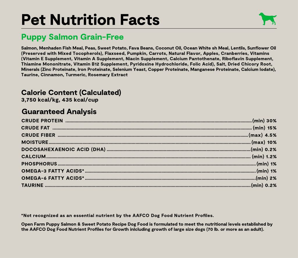 Grain-Free Wild-Caught Salmon Puppy Kibble - Sweet Potato & Pumpkin Recipe