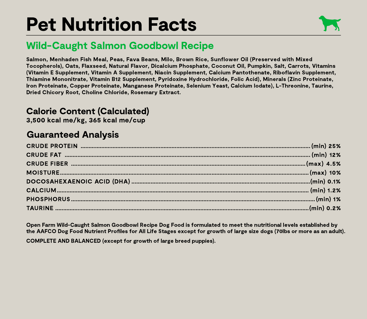 Oven-Baked Salmon & Brown Rice Dry Dog Food – Ocean Wise Certified