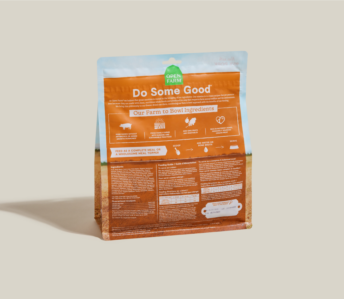 Single-Protein Pork Freeze-Dried Raw Morsels – Grain-Free Dog Food