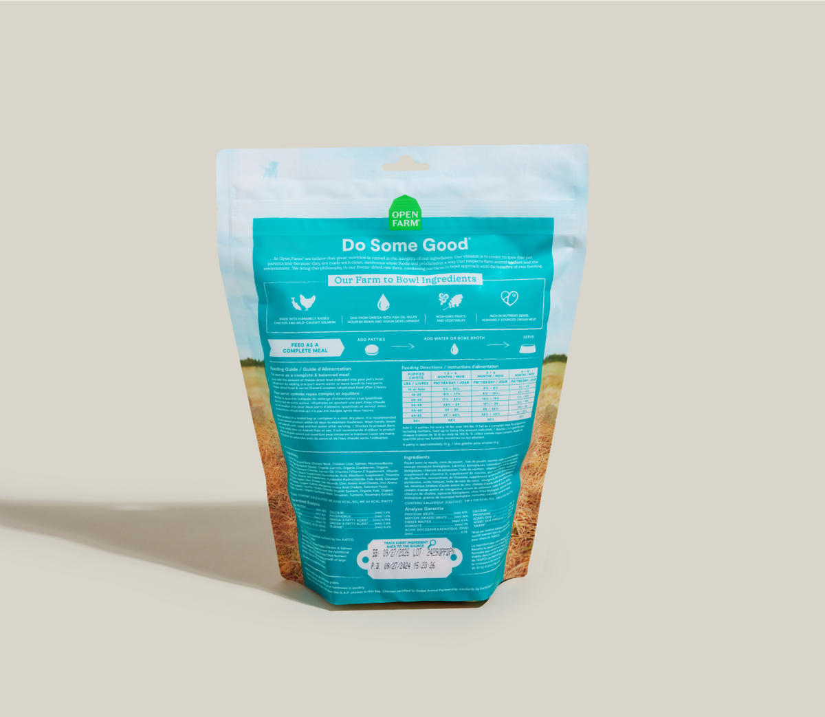 Chicken & Salmon Freeze-Dried Raw Dinner Patties – Puppy Food, Grain-Free