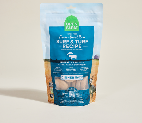 95% Salmon & Beef Ocean Wise Freeze-Dried Raw Dog Food Dinner Patties