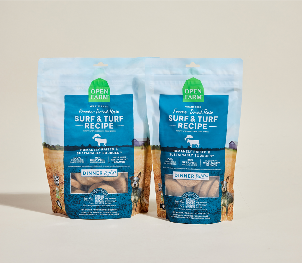 95% Salmon & Beef Ocean Wise Freeze-Dried Raw Dog Food Dinner Patties