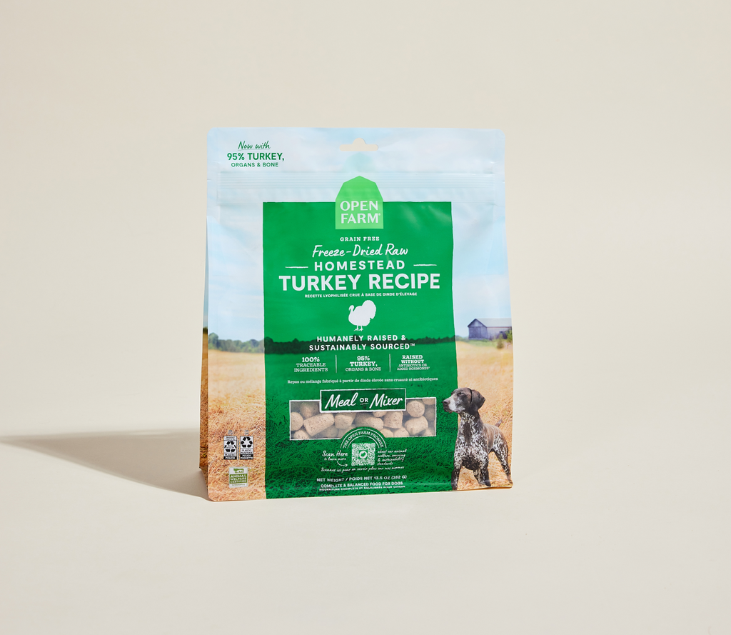 Freeze-Dried Raw Turkey Morsels for Dogs – 95% Turkey Organ & Bone