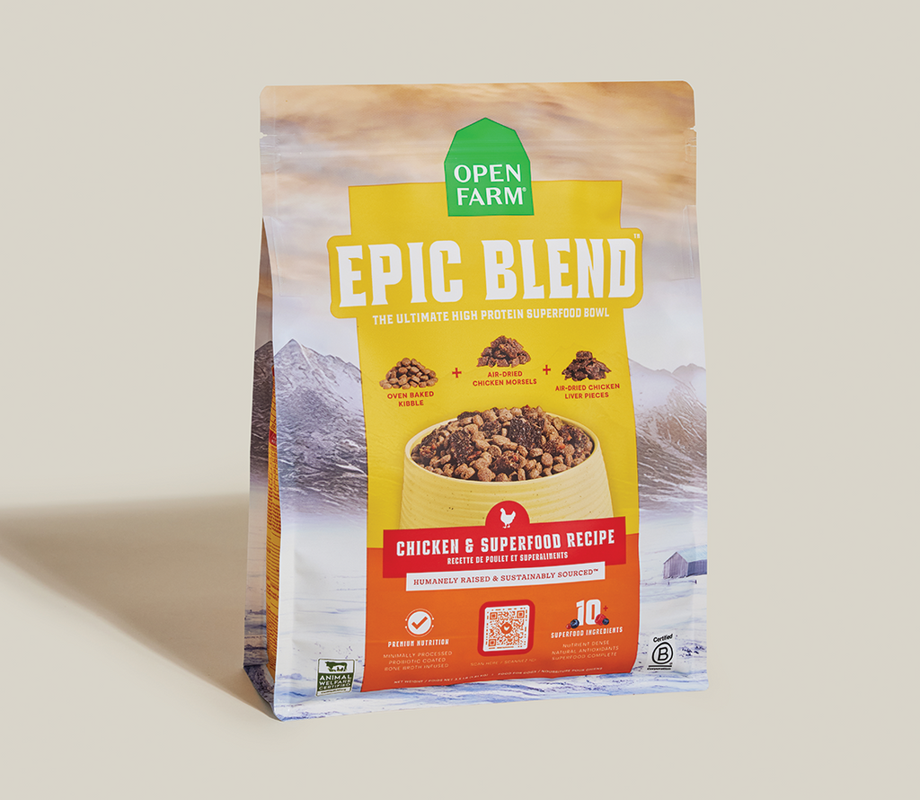 High-Protein Chicken & Superfood Kibble – Probiotic-Coated Dry Dog Food
