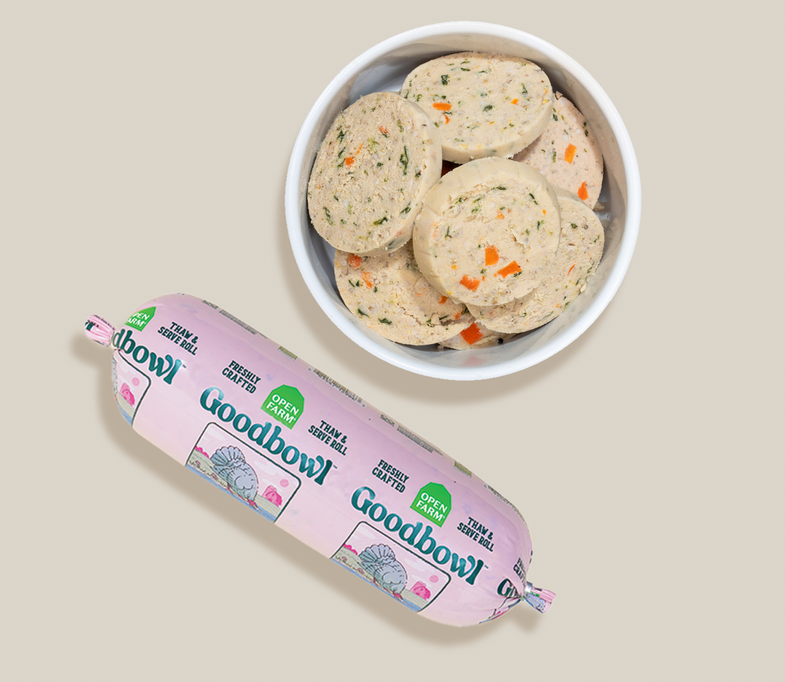 Slice-and-Serve Turkey & Ocean Wise Salmon Frozen Fresh Dog Food Roll