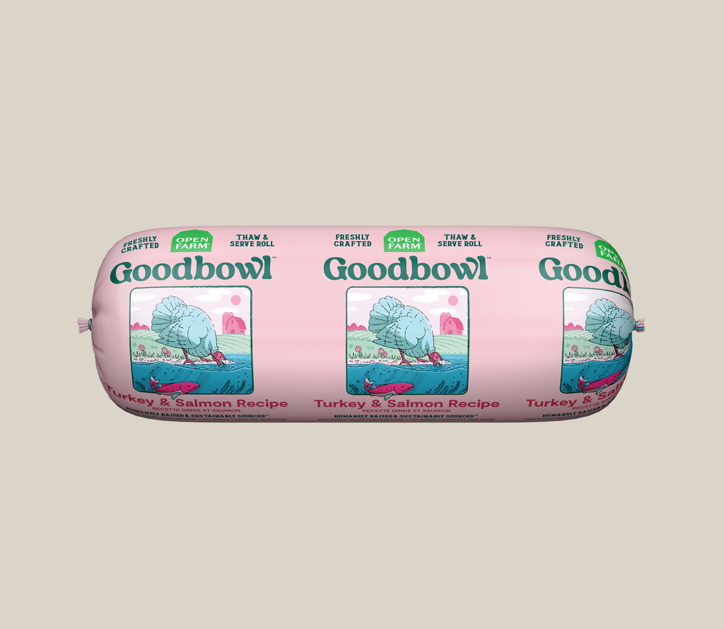 Slice-and-Serve Turkey & Ocean Wise Salmon Frozen Fresh Dog Food Roll