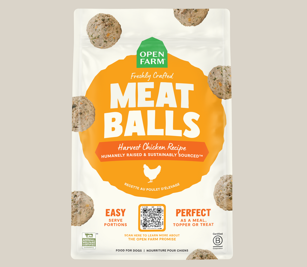 Human-Grade Harvest Chicken Freshly Cooked Frozen Dog Meatballs