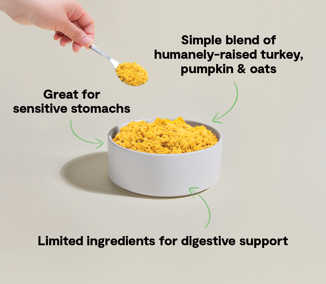 Tummy Rescue Gently Cooked Frozen Dog Food – Turkey Limited-Ingredient