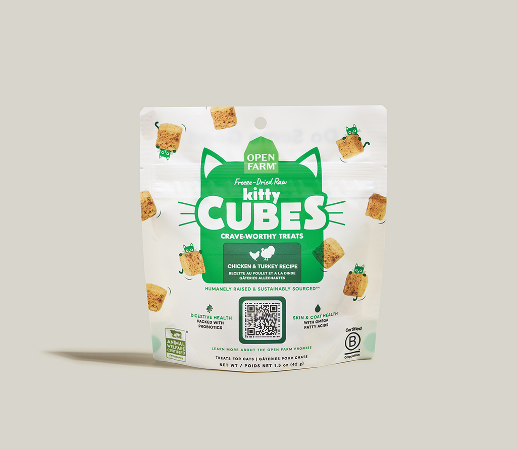Freeze-Dried Chicken & Turkey Kitty Cubes – Grain-Free Raw Cat Treats