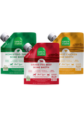 Slow-Simmered Bone Broth Variety Pack – Turkey, Chicken & Beef Dog Toppers