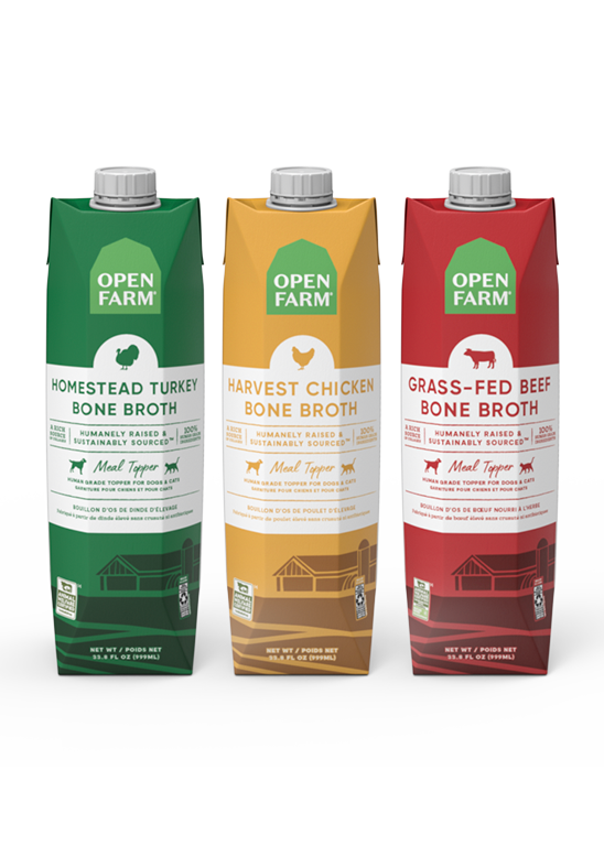 Collagen Bone Broth Trio for Dogs – Turkey, Chicken & Grass-Fed Beef
