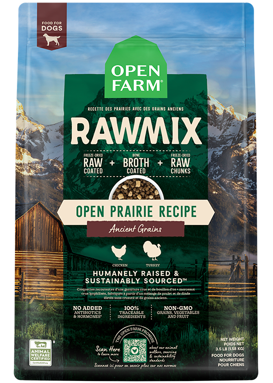 Chicken & Turkey Ancient-Grain RawMix Dog Kibble – Freeze-Dried Coated
