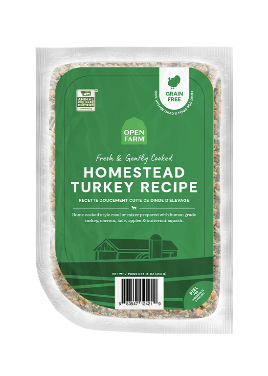 Grain-Free Turkey Gently Cooked Frozen Dog Food - Human-Grade Fresh Recipe