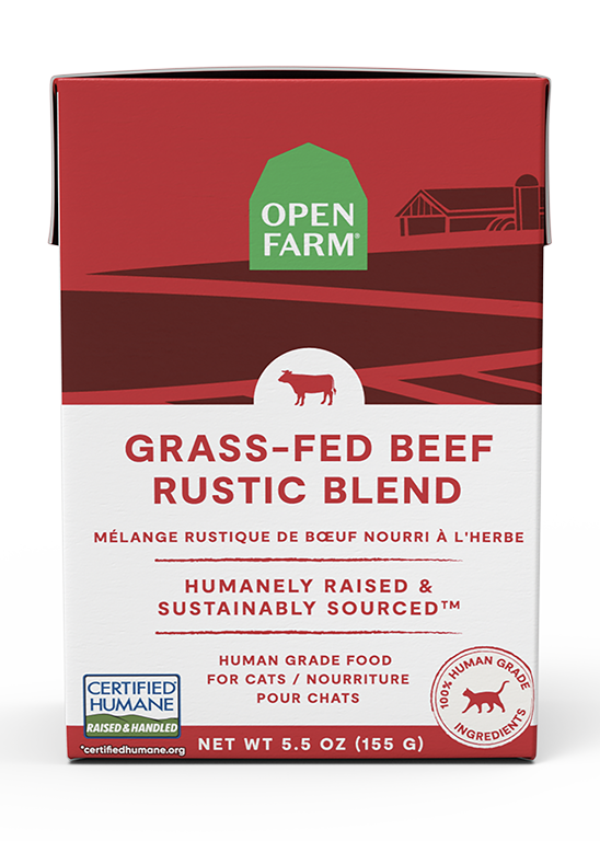 Grass-Fed Beef Kettle-Cooked Rustic Blend – Grain-Free Wet Cat Food