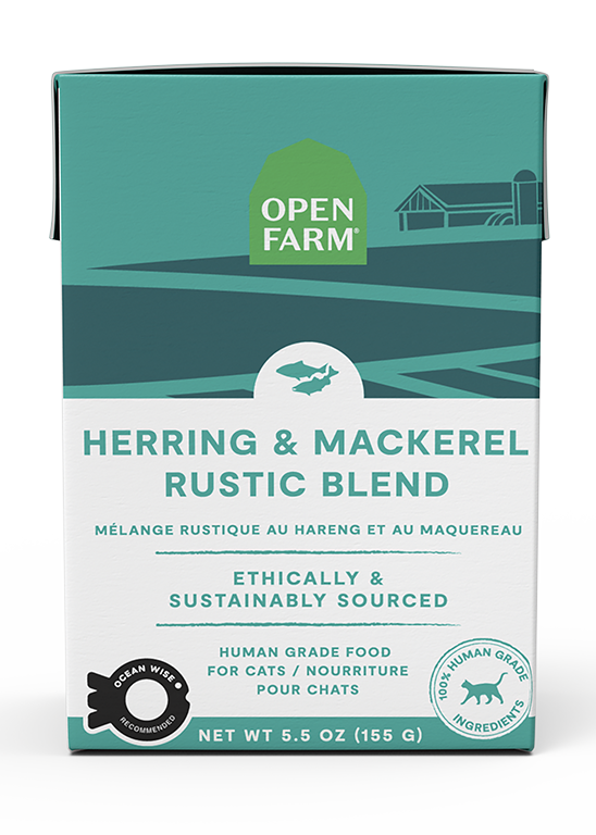 Ocean Wise Herring & Mackerel Wet Cat Food – Kettle-Cooked Rustic Blend