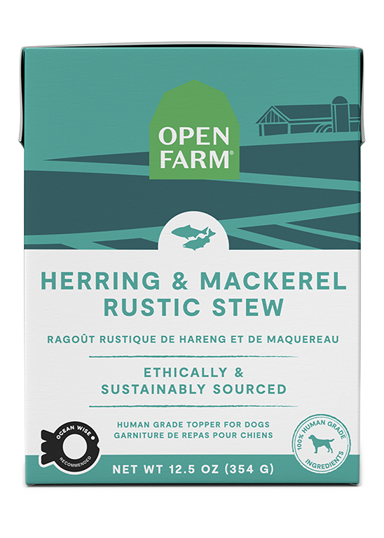 Wild Herring & Mackerel Rustic Stew Topper – Grain-Free Wet Dog Food
