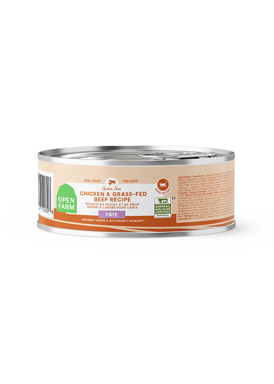 Grass-Fed Beef & Chicken Pâté for Cats – Grain-Free, Moisture-Rich