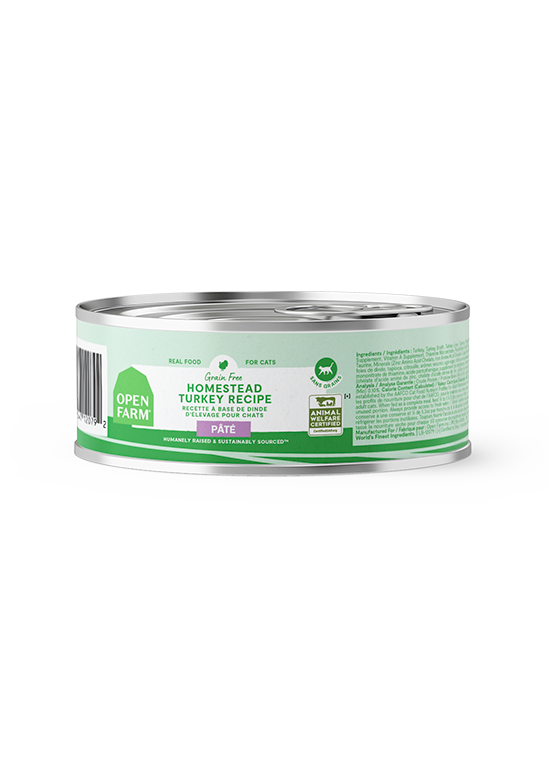 Homestead Turkey Grain-Free Pâté – Single-Protein Wet Cat Food