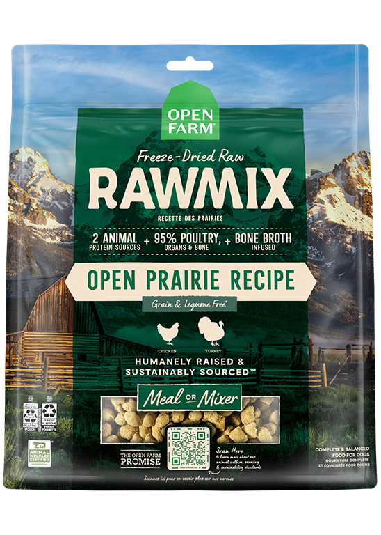 Freeze-Dried Raw Chicken & Turkey Dog Food Topper - 95% Meat, Organ & Bone