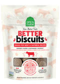 Oven-Baked Beef & Oatmeal Crunchy Dog Biscuits – Probiotic Reward Treats