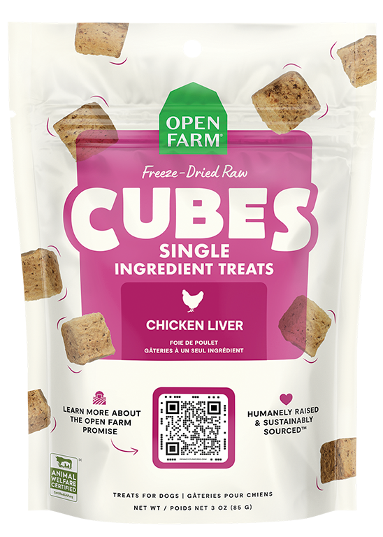 Single-Ingredient Chicken Liver Freeze-Dried Cubes – Dog Treats, Grain-Free