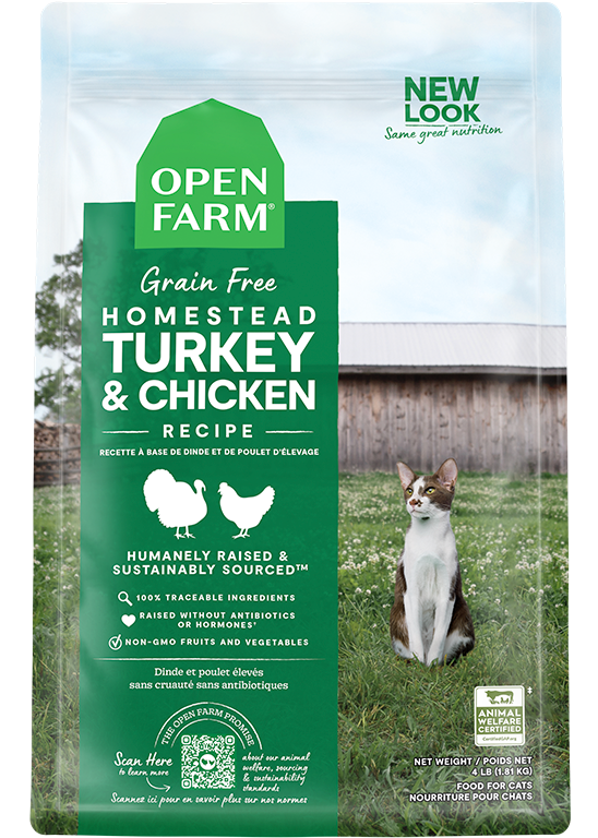 Turkey & Chicken Grain-Free Cat Kibble – Cranberry Dandelion Digestive