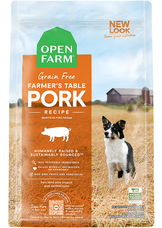 Humanely Raised Pork Grain-Free Dog Kibble – Non-GMO Fully Traceable