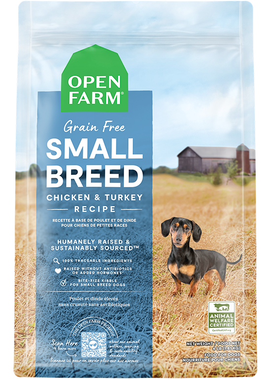 Small-Breed Grain-Free High-Protein Dog Kibble – Chicken & Turkey Bites