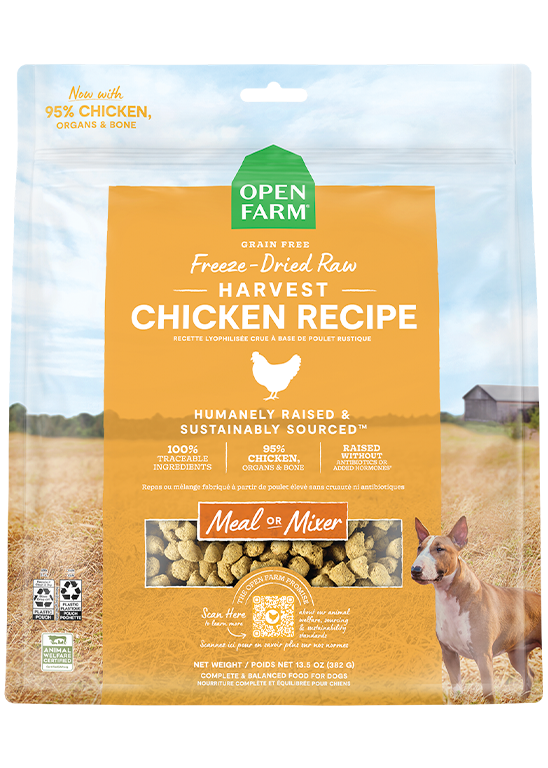 Single-Protein Chicken Freeze-Dried Raw Morsels – Grain-Free Dog Food